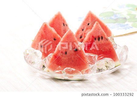 冷凍西瓜切西瓜夏季圖像西瓜夏季水果圖像素材 100333292