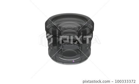 Exploring the Technology of Interchangeable Lenses: Fixed Focal Length Lens with Internal Focusing for Digital Cameras in perspective, 3D rendering, isolated on white backdrop for masking, tracing Exploring the Technology of Interchangeable Lenses: Fixed Focal Length Lens with Internal Focusing for Digital Cameras in perspective, 3D rendering, isolated on white backdrop for masking, tracing 100333372