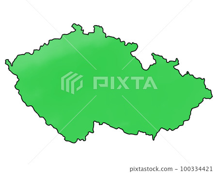 Slightly loose Czech Republic map 100334421