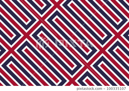 Geometric pattern in the colors of the national flag of Thailand. The colors of Thailand. 100335107