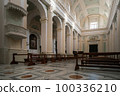 view of the Duomo of Urbino, Italy, neoclassical cathedral church 100336210
