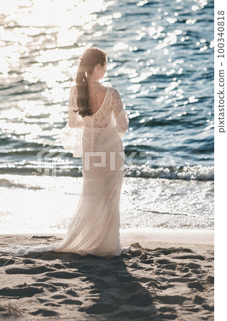 Beach Glitter and Wedding Dress 100340818