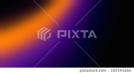 Vibrant grainy color gradient wave on black background, orange purple abstract banner design, copy space Vibrant grainy color gradient wave on black background, orange purple abstract banner design, copy space 100343880
