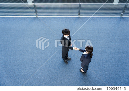 握手的商務人士 100344343