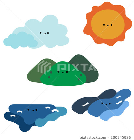 簡單可愛的自然人物插畫素材集 簡單可愛的自然人物插畫素材集 100345926