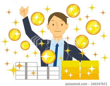 經濟上成功的男性企業家 經濟上成功的男性企業家 100347651