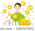 有金融財富的微笑的女性企業家 有金融財富的微笑的女性企業家 100347652