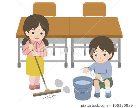 children cleaning 100350959