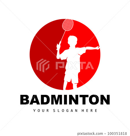 Badminton Logo, Sport Branch Design, Vector Abstract Badminton Players Silhouette Collection Badminton Logo, Sport Branch Design, Vector Abstract Badminton Players Silhouette Collection 100351818