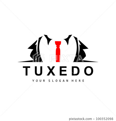 Tuxedo logo, Suit And Tie Vector, Men Suit Dress Tailor Design, Bow Tie Bowtie Icon, Vintage Classic Illustration Tuxedo logo, Suit And Tie Vector, Men Suit Dress Tailor Design, Bow Tie Bowtie Icon, Vintage Classic Illustration 100352098