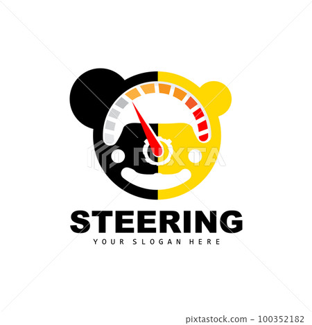 Car Steering Logo, Driver Vector, Transport Vehicle Design, Repair, Maintenance, Car Garage 100352182