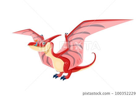 Flying dinosaur pterodactyl Royalty Free Vector Image