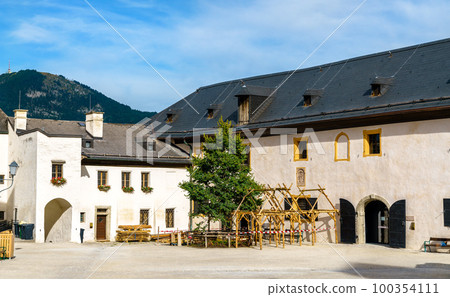 View of Hohensalzburg Fortress in Salzburg, Austria 100354111