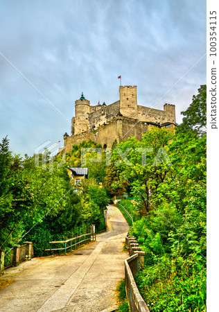 View of Hohensalzburg Fortress in Salzburg, Austria 100354115