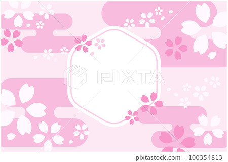 Sakura vector illustration background flyer poster 100354813