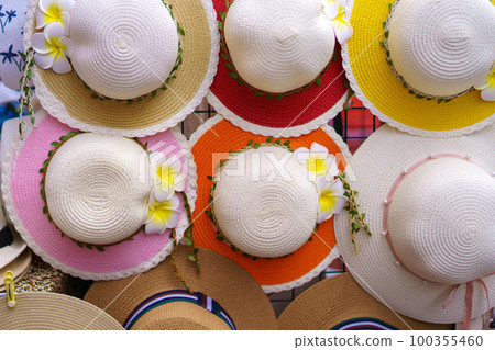 colorful of Women's summer hats in market colorful of Women's summer hats in market 100355460