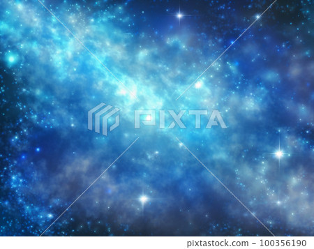 Sparkling universe illustration background material 100356190