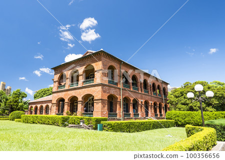 Building view of the Former British Consular Residence in Tamsui, New Taipei City, Taiwan. it is one of the famous attractions in Taiwan. Building view of the Former British Consular Residence in Tamsui, New Taipei City, Taiwan. it is one of the famous attractions in Taiwan. 100356656