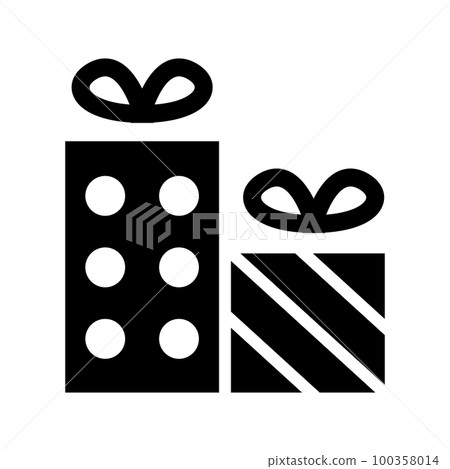 Gift box icon Gift box icon 100358014