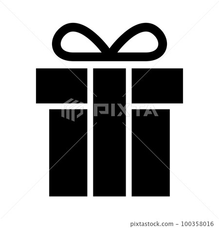 Gift box icon Gift box icon 100358016