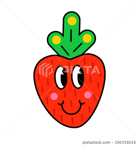 Funny cartoon character on white background. Funny cartoon character on white background. 100358018