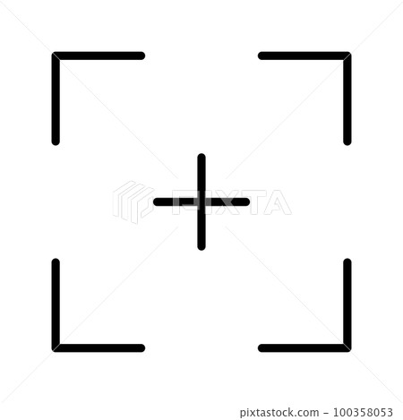 Target line icon 100358053