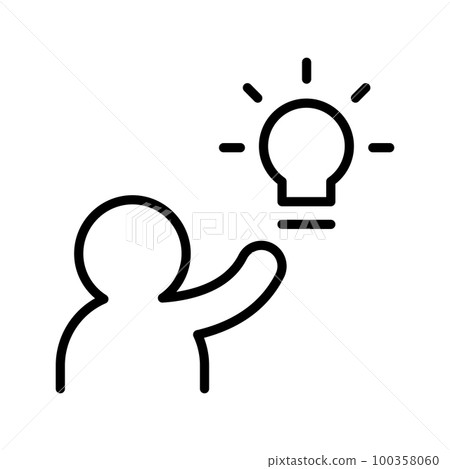 idea line icon idea line icon 100358060
