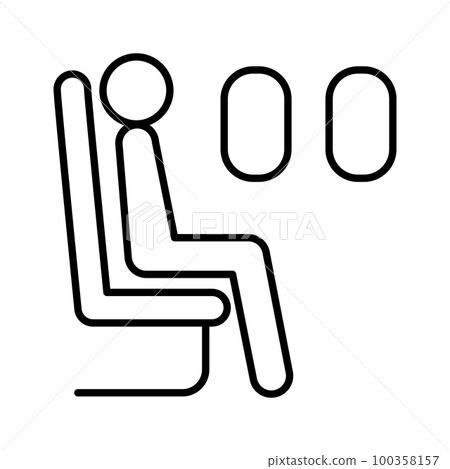 Passenger on board line icon Passenger on board line icon 100358157