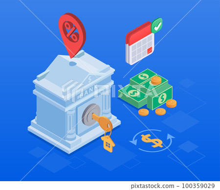 Mortgage Isometric Concept 100359029