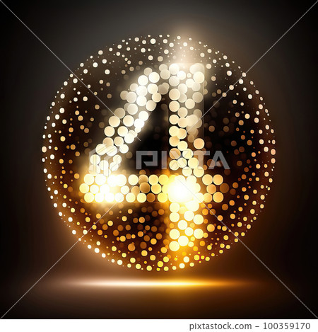 AI generated Glowing number 4, new year celebration design AI generated Glowing number 4, new year celebration design 100359170