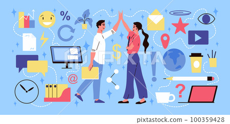 Office Icons Set 100359428