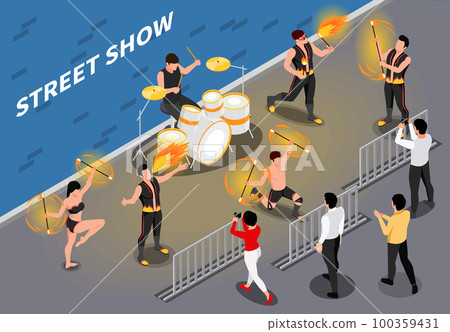Street Fire Show Composition Street Fire Show Composition 100359431