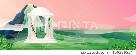 Gazebo Flat Landscape Gazebo Flat Landscape 100359534