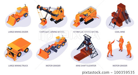 Isometric Mining Compositions Set Isometric Mining Compositions Set 100359535