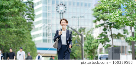 Business image woman walking Business image woman walking 100359593