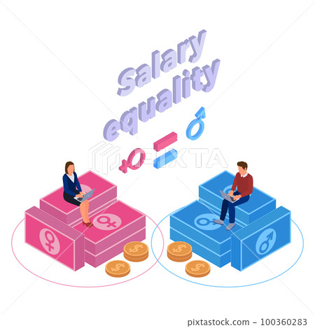 Salary Equality Concept 100360283