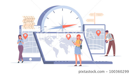 Flat Geolocation Composition 100360299