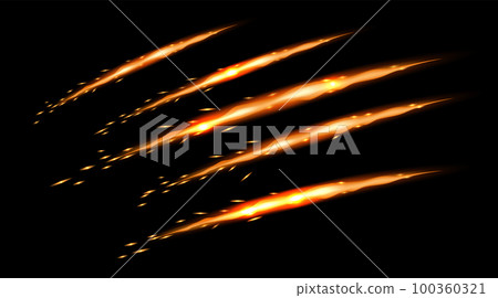 Realistic Glowing Scratches 100360321