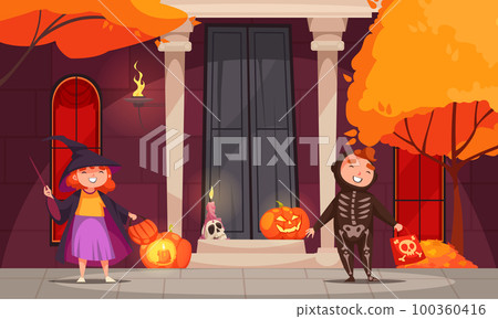 Halloween Cartoon Concept Halloween Cartoon Concept 100360416