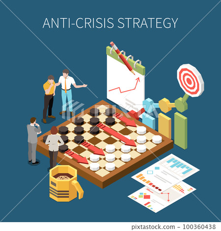 Crisis Management Isometric Concept 100360438