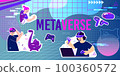 Metaverse Flat Collage Composition 100360572