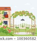 Backyard Garden Flat Composition 100360582