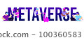 Metaverse Flat Text Composition 100360583