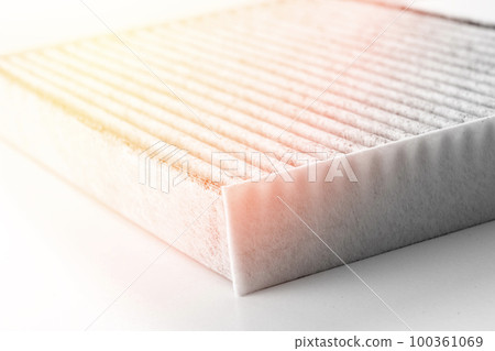 new carbon filter of the cabin of the car on a white background 100361069