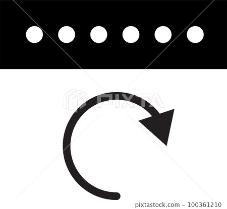 Password reset icon on white backround. Password reset sign. flat style. 100361210