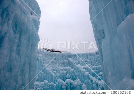 支笏湖冰雪節風景_千歲 100362198