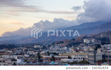 Homes and Apartment Buildings in a touristic city Messina, Sicilia, Italy Homes and Apartment Buildings in a touristic city Messina, Sicilia, Italy 100362654