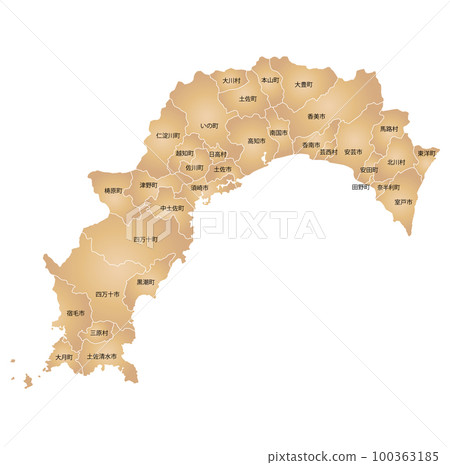高知縣市鎮地圖 100363185