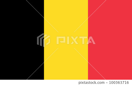 The national flag of Belgium vector... - Stock Illustration [100363716 ...
