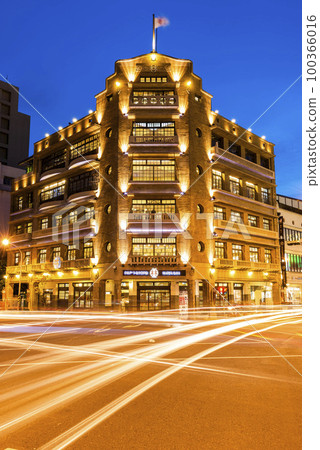 The building exterior of the Hayashi Department Store in Tainan, Taiwan. commonly called the "Five-story Building", built was completed during Japanese rule. The building exterior of the Hayashi Department Store in Tainan, Taiwan. commonly called the "Five-story Building", built was completed during Japanese rule. 100366016